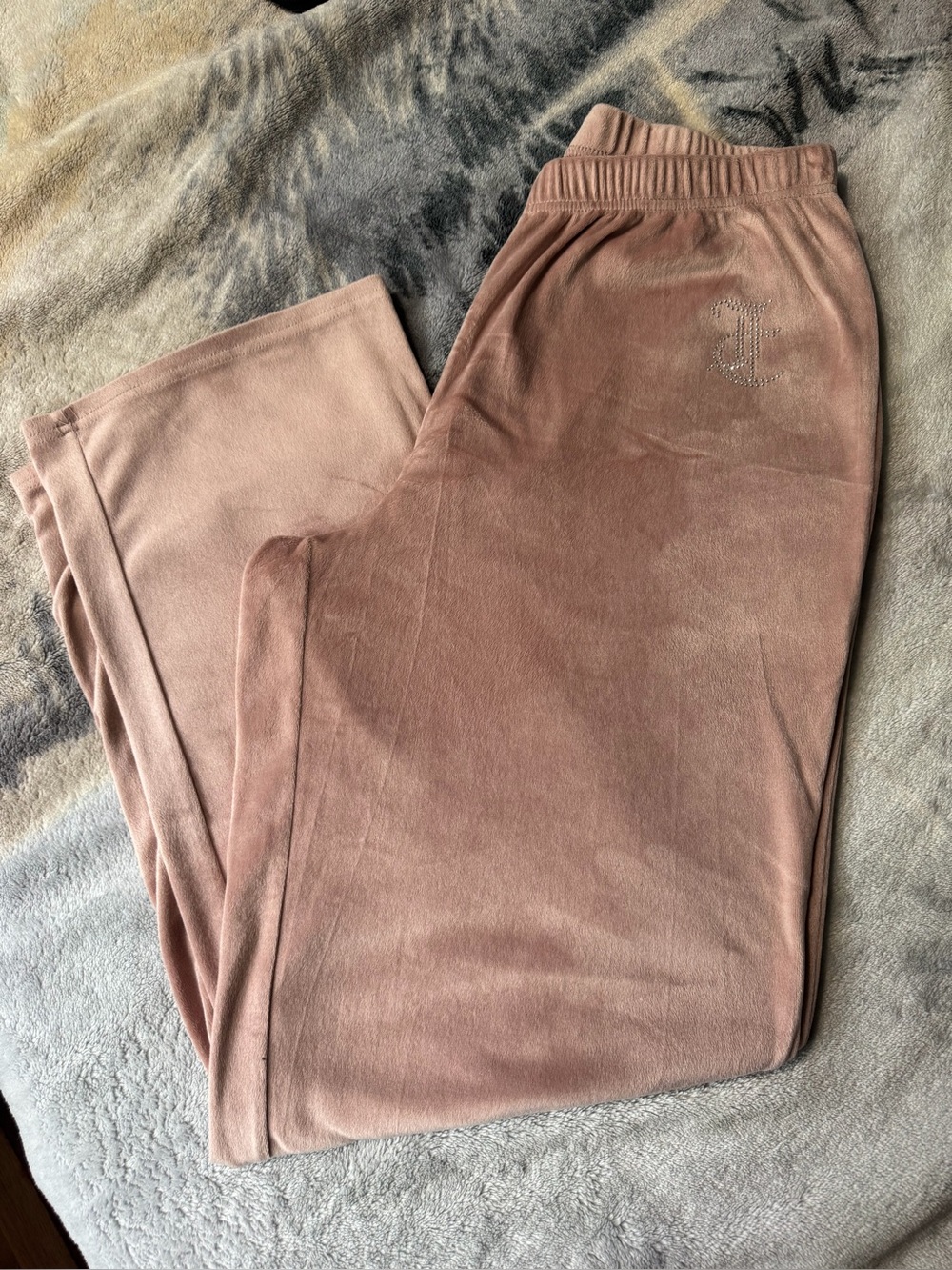 Juicy Couture Blush Velour Lounge Bottoms